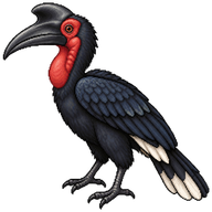 Trumpeter Hornbill