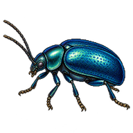 Blue Mint Beetle