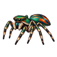 Iridescent Jumping Spider