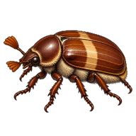Brown Chafer Beetle