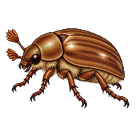 Brown Chafer Beetle