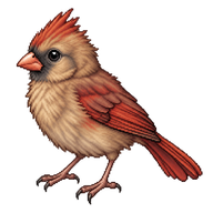 Northern Cardinal Fledgling