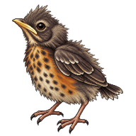 American Robin Hatchling