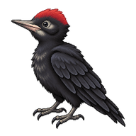 Black Woodpecker Fledgling