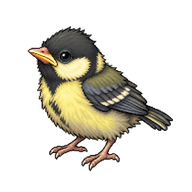 Great Tit Hatchling