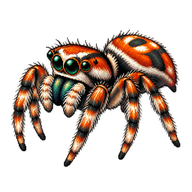 Jovial jumping spider