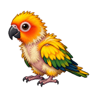 Sun Parakeet Hatchling
