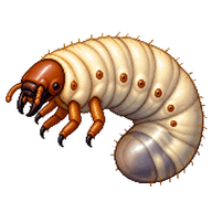 Coconut Rhinoceros Beetle Larva
