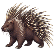 Crested Porcupine