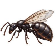 Black Garden Ant Queen