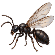 Black Garden Ant Drone