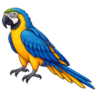 Blue-And-Yellow Macaw