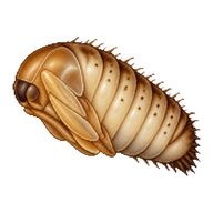 Varied Carpet Beetle Pupa