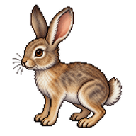 White-tailed Jackrabbit Leveret