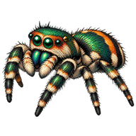 Emerald Jumping Spider
